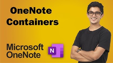 OneNote Containers | Microsoft Onenote Containers | Text Containers | Onenote Basics