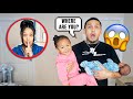 LEAVING THE BABIES HOME ALONE PRANK! *HE FREAKS OUT*