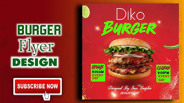 How To Design trending burger Flyer in Pixellab | Pixellab Tutorial| flyer design
