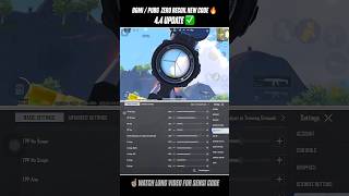 BGMI 4.4 🔥 NEW BEST SENSITIVITY CODE 😱 ZERO RECOIL SETTINGS #bgmi #pubgmobile #bgmisensitivity
