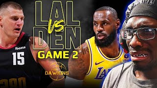 LEBUM JAMES!! Los Angeles Lakers vs Denver Nuggets Game 2 Full Highlights  2024 WCR1