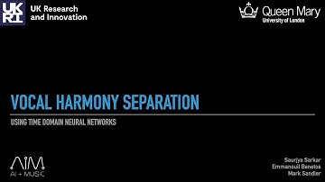Vocal Harmony Separation using Time-domain Neural Networks. Saurjya Sarkar - Interspeech 2021.