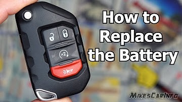 Jeep Key Fob -- How to Replace Battery
