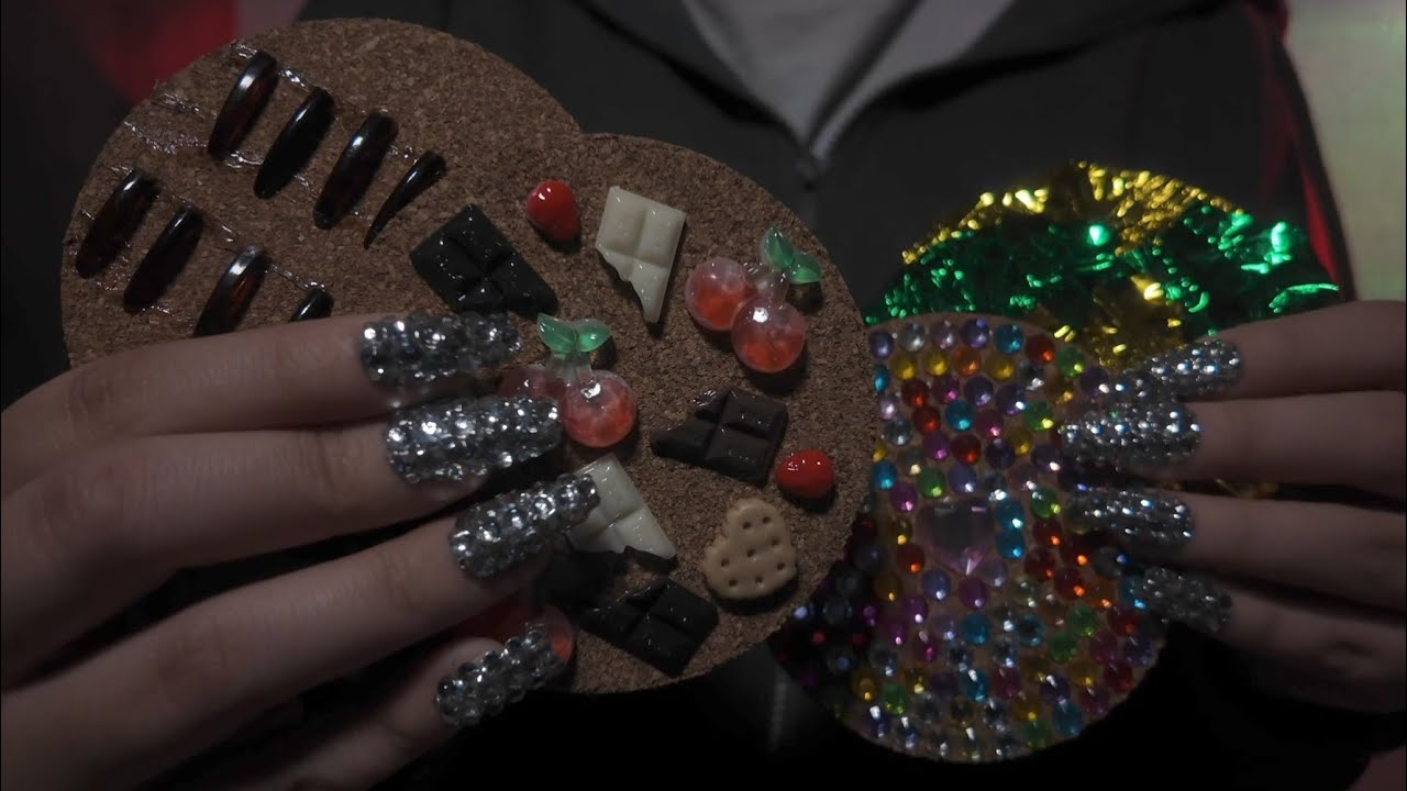 Asmr with trigger boards ✮ tapping, scratching, crinkling, & no talking.