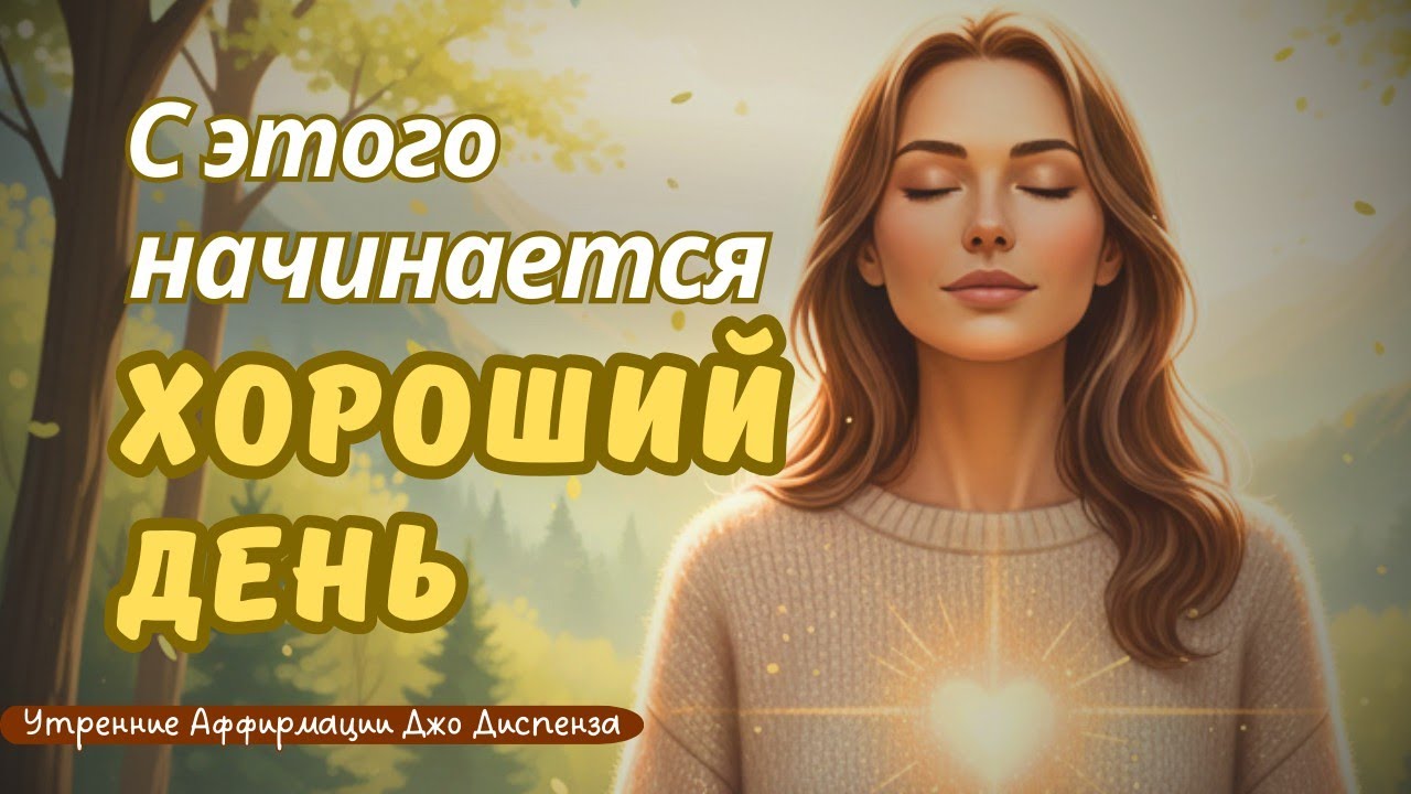 Утренние Аффирмации: Делай ЭТО каждое утро: твоя реальность изменится. Медитация Джо Диспенза