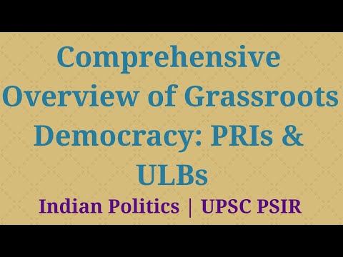 Grassroots Democracy UPSC Comprehensive Overview UPSC PSIR YouTube thumbnail