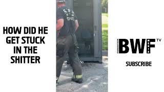 How Did He Get Stuck in a Porta Potty?! 🤣