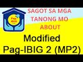 Modified Pag-ibig 2 (MP2) Savings Program | Frequently Asked Questions about MP2 BabyDrewTV
