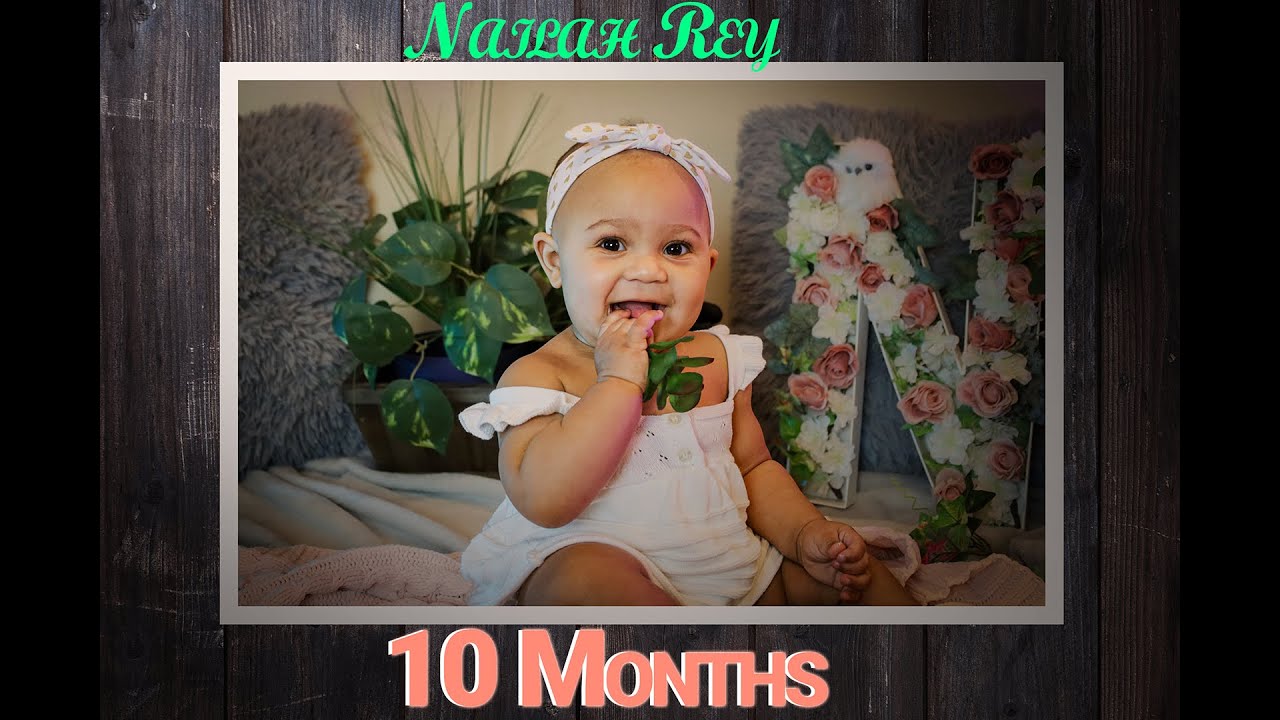 Nailah Rey 10 Month baby photoshoot at home #babyPhotos #photography ...