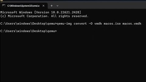 How to convert an ISO file to a VMDK file using QEMU-img software