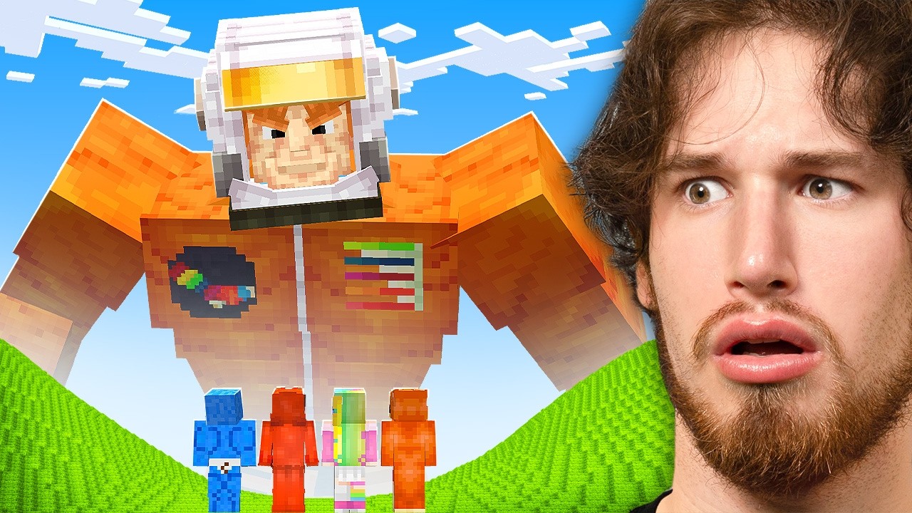 Minecraft Manhunt But I'm MASSIVE