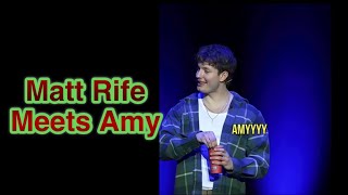 Matt Rife meets Amy during Crowd Work