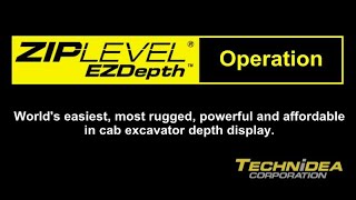 How to operate a ZIPLEVEL EZDepth for Excavators