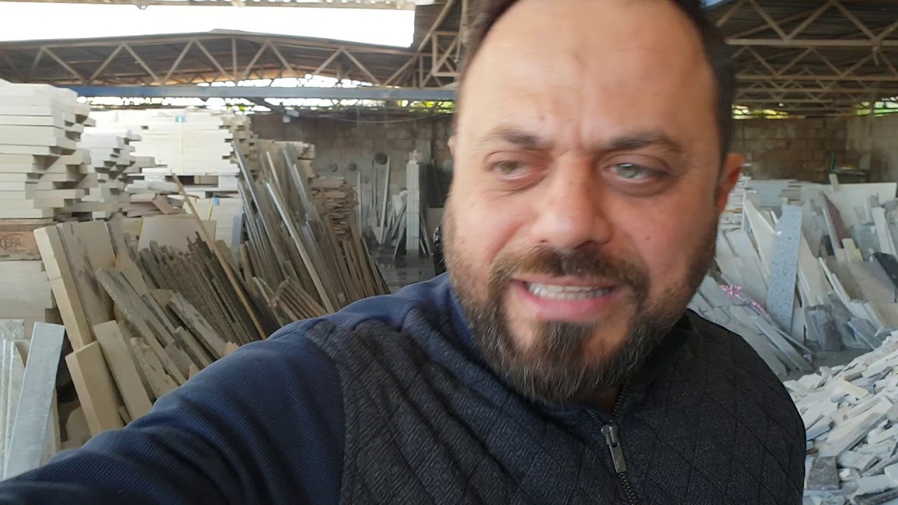 Черкесский завод мраморной плитки в Ливане. Circassian marble tile ...