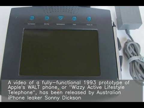 1993 Apple touchscreen WALT phone's working prototype shown