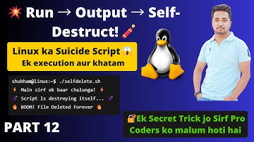 ⚡ Auto-Delete Bash Script in Just 5 Minutes | Linux Trick You Need! 🔥