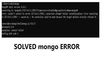MongoDB Error: couldn