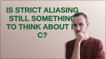 Is strict aliasing still something to think about in C?