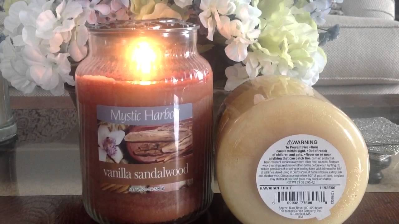 Yankee Candle Mystic Harbor VANILLA SANDALWOOD YouTube