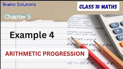 Example 4 Chapter 5 (Arithmetic Progressions) Class 10th Maths I Ncert I
