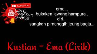 Pop sunda kustian - ema #lirik