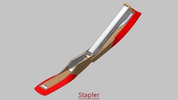 Stapler (Volume-1) Video Tutorial -- Autodesk Inventor