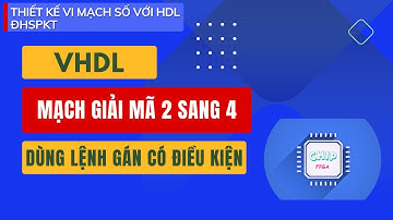 [ VHDL ]  Chương 4 - Mạch giải mã - Lệnh gán tín hiệu có điều kiện | Thắng Acoustic