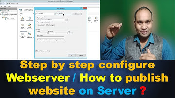 Step by step configure Web server / How to publish website on Server ?