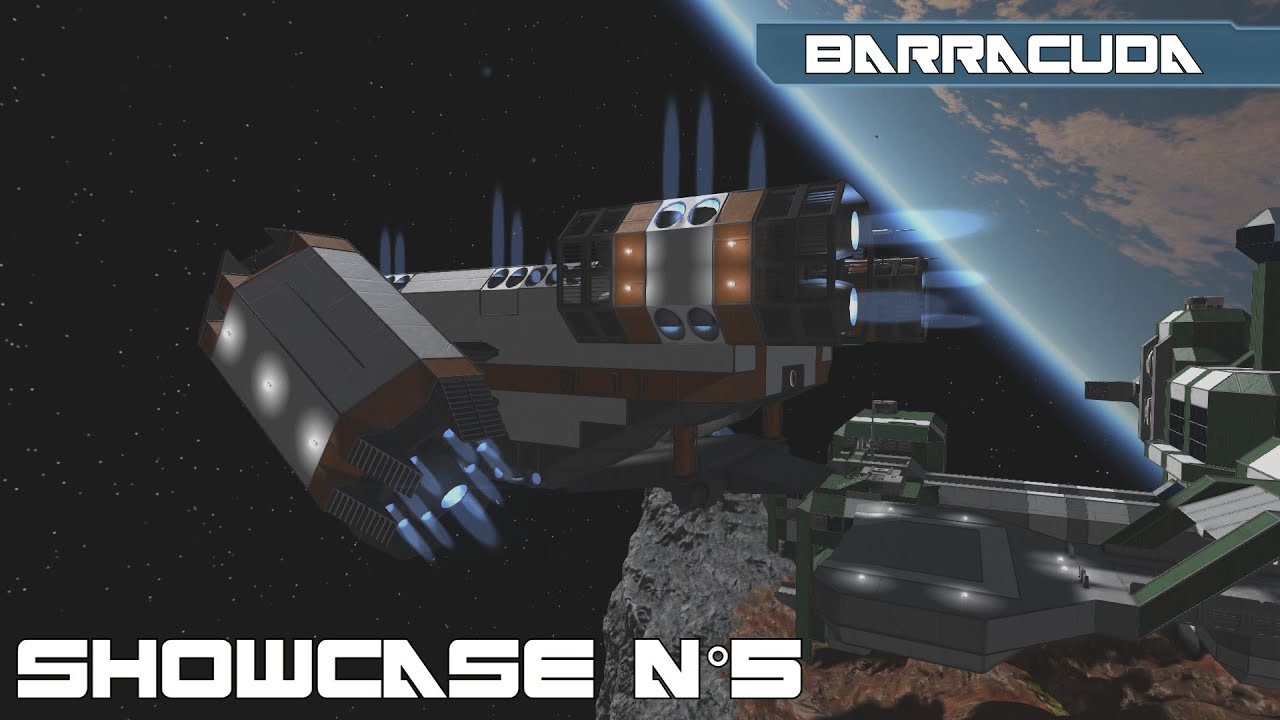 Space Engineers - Showcase n°5 : Barracuda Outlaw Model - YouTube
