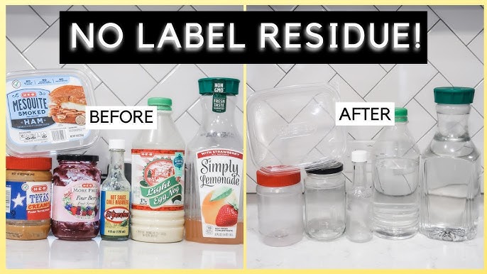 How to Easily Remove Labels and Smells to Upcycle Jars - Zero