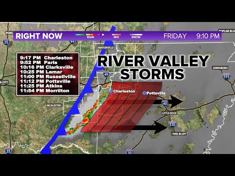 LIVE | Storms pushing east over the Arkansas River Valley - YouTube