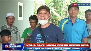 Mass Community Service in Pakembaran Village, Warungpring District