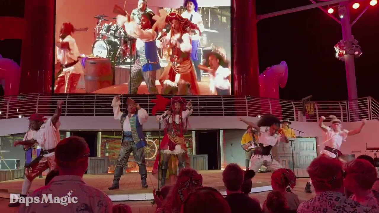 Pirates Rockin' Parlay Party | Disney Destiny | Disney Cruise Line 2026 4K