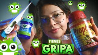 Asmr 🥰Tu Tia Te Cuida La Gripa  🤒🍵 Atencion Personal Te Cuido El Resfriado Para Dormir