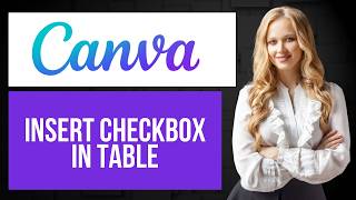 How to Insert Checkbox in Table on Canva | Create Checklist
