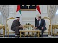 رئيس الدولة يصل العلمين في زيارة أخوية..وسموه والرئيس المصري يبحثان تعزيز علاقات التعاون بين البلدين