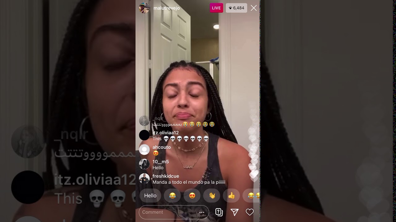 Malu Trevejo Instagram live (6/26/20) YouTube