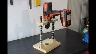 supporto per trapano fai da te (homemade mobile drill stand)