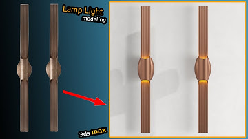 wall lamp modeling in 3dsmax