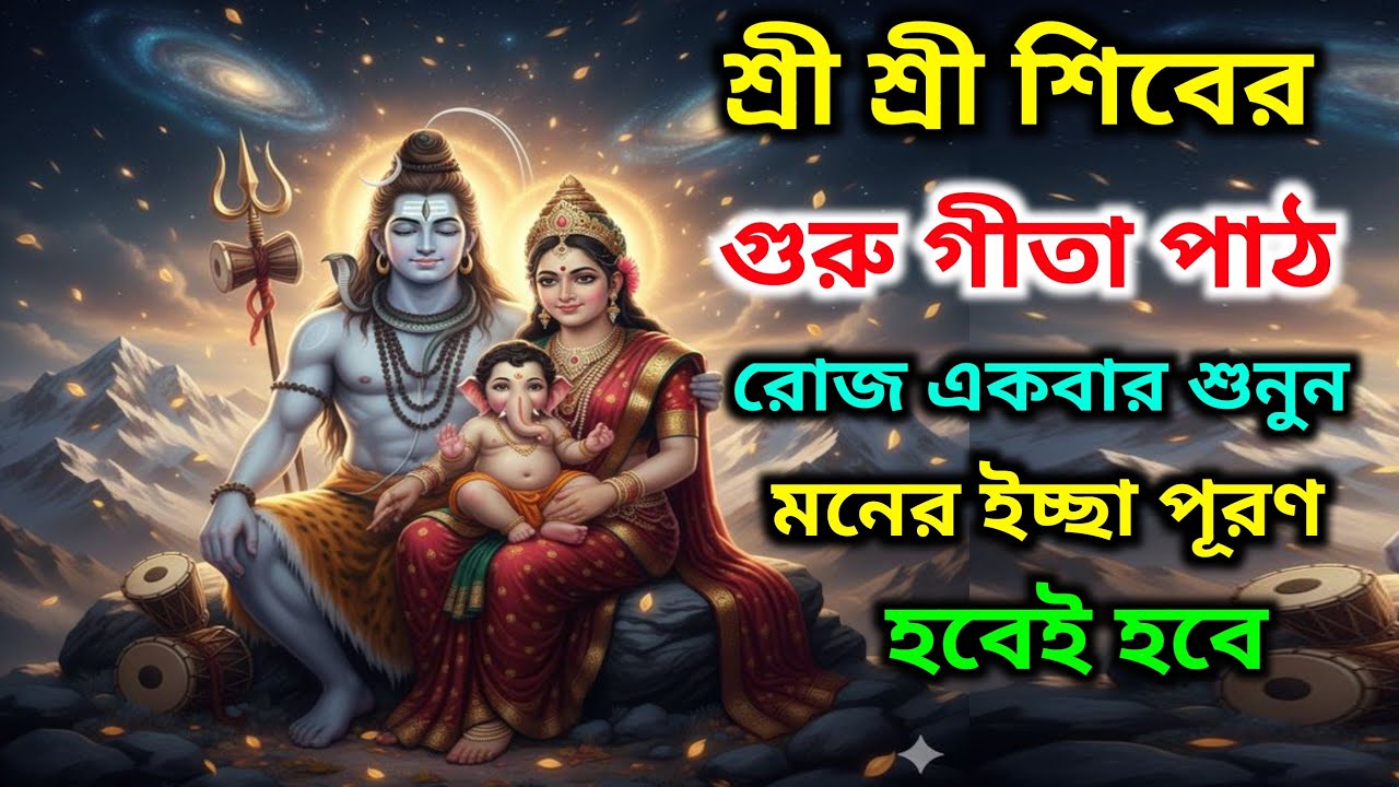 ✅শ্রী শ্রী শিবের গুরু গীতা | রোজ একবার শুনুন আপনার সব মনের ইচ্ছা পূরণ হবে | Guru Geeta in Bangla | 
