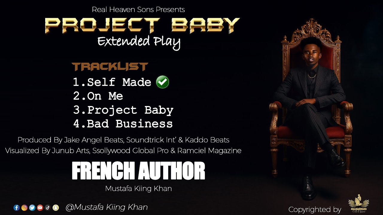 Self Made_Kiing Khan Tha French Author(Visualizer 4K)