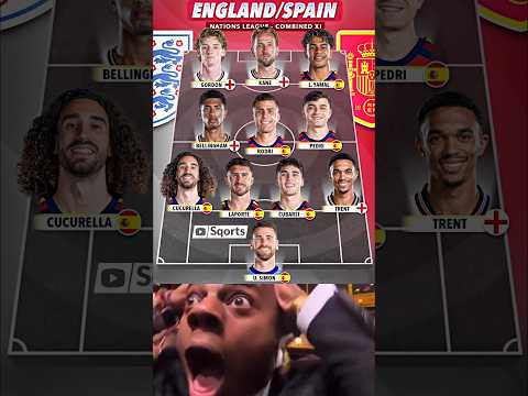 <strong>England</strong> 🏴󠁧󠁢󠁥󠁮󠁧󠁿 <strong>vs</strong> <strong>Spain</strong> 🇪🇸: The ULTIMATE Combined XI! 🤯