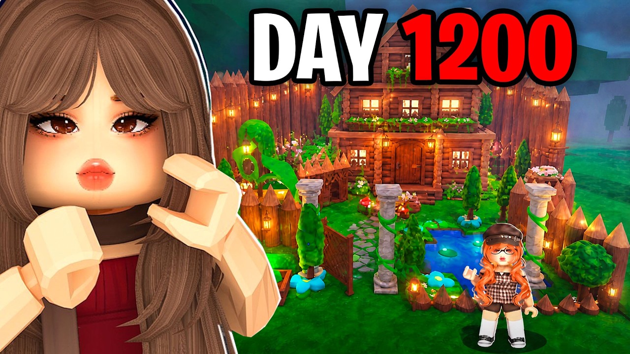Building My IRL HOUSE in 99 Nights In The Forest!