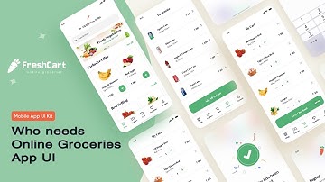🌟 E-Commerce Grocery App UI Design | Modern & User-Friendly Experience 🚀