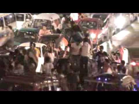 نفق العروبة يكتظ بالمصريين احتفالا بزوال عصر الاخوان 1 7 2013