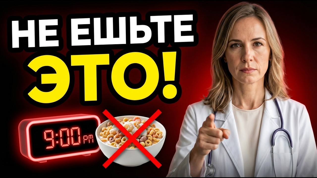 Перестаньте это есть вечером! Почему сахар высокий до утра?