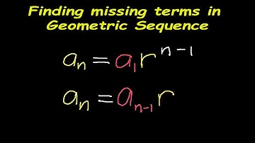 Finding missing terms in geometric sequence - 1 to 5