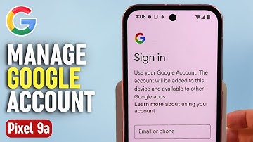 Google Pixel 9a Tutorial - How to Add or Remove a Google Account Step by Step