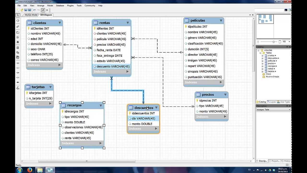 Diagrama de base de datos en mysql workbench - YouTube