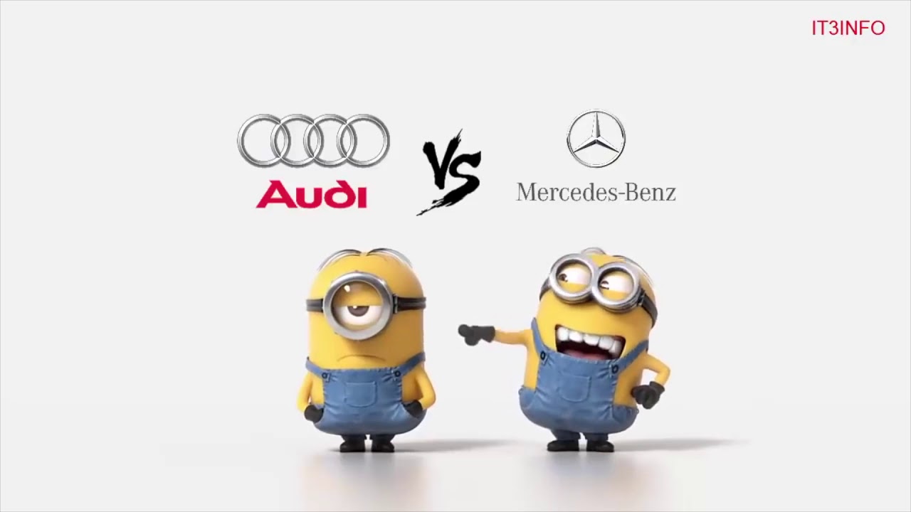 Audi vs Mercedes-Benz Minions Style ( Funny )